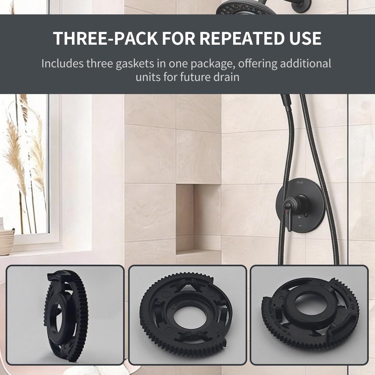 RP32102 Replacement Rotational Limit Stop Compatible with Delta Faucets, 17 Series, Chrome Finish, 1 Pack