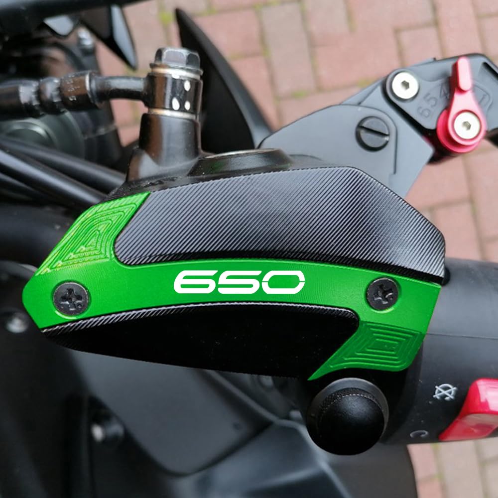 Para Kawasaki Z650 Z 650 RS Ninja650 ninja 650 2017-2025 Versys650 Accesorios de Aluminio Motocicleta Cubierta delantera trasera del depósito de líquido de frenos Tapa de llenado de aceite de