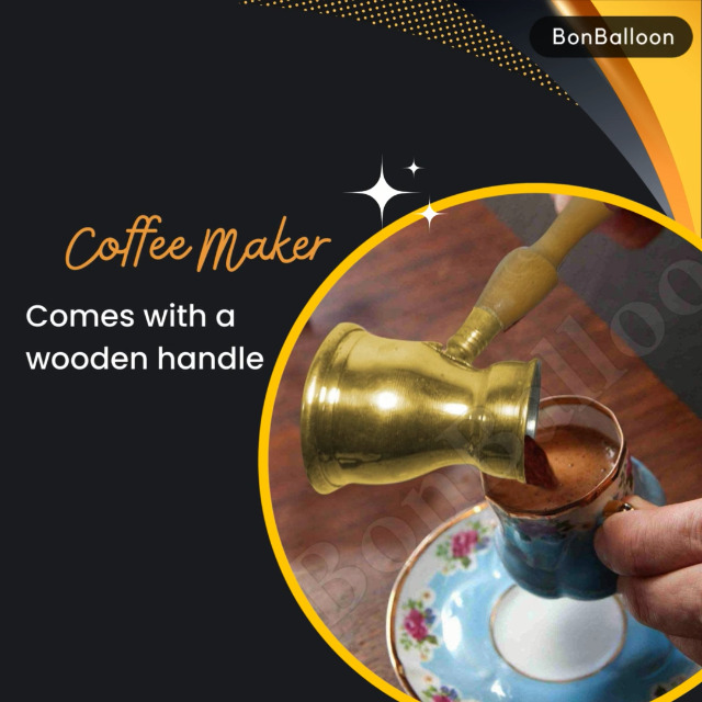 Amazon.com | 1 Brass Copper Pot Ibrik Briki Turkish Greek Coffee