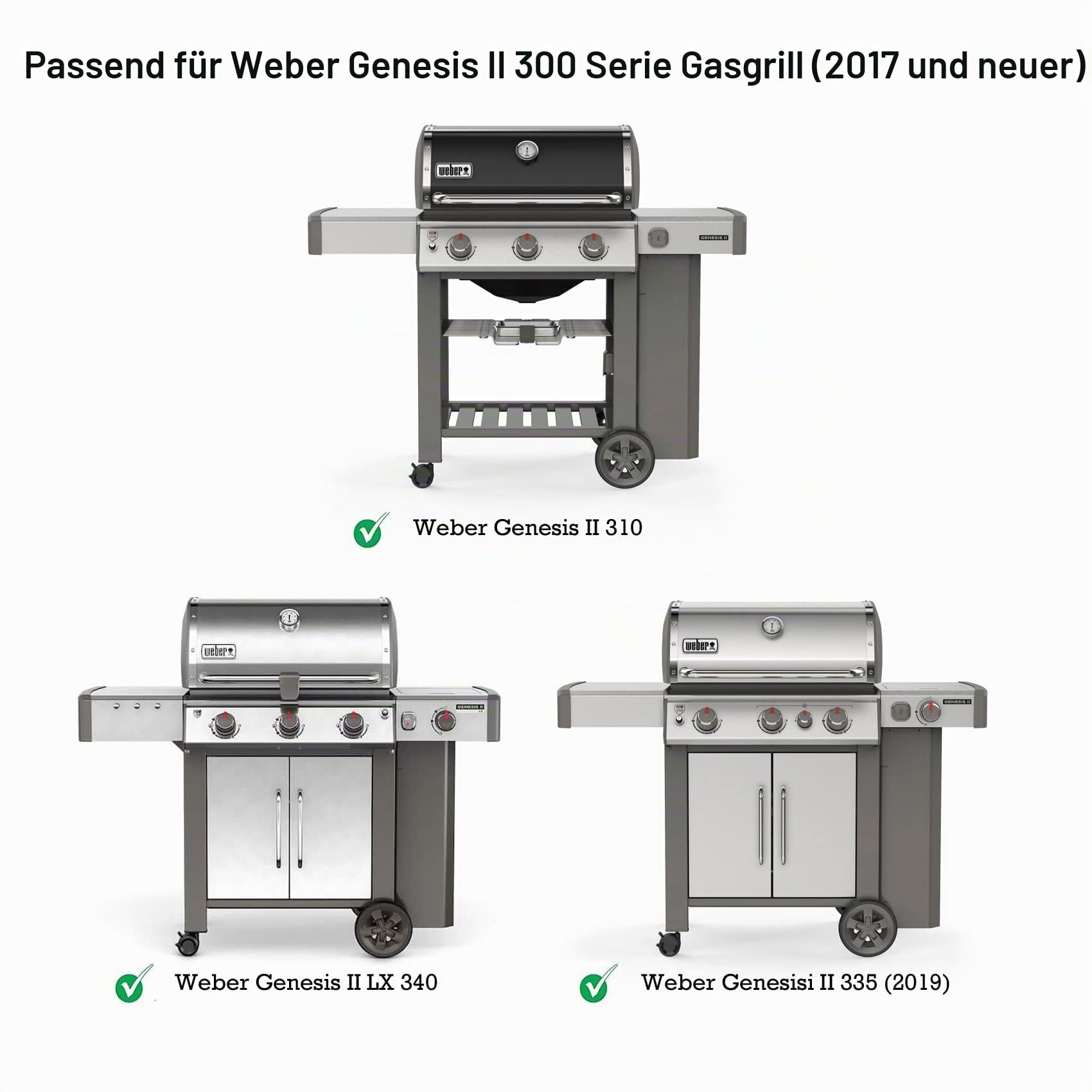onlyfire Edelstahl Flavorizer Bars für Weber Genesis II 300 Gasgrill