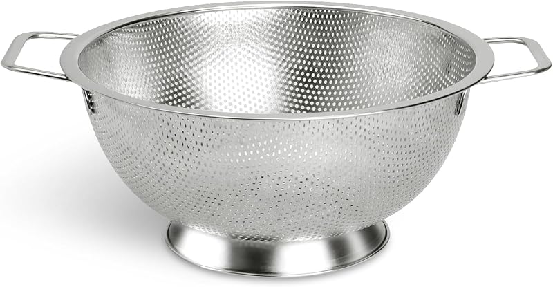 Kaishun Colander Stainless Steel 3-Quart,Strainer for Kitchen Food