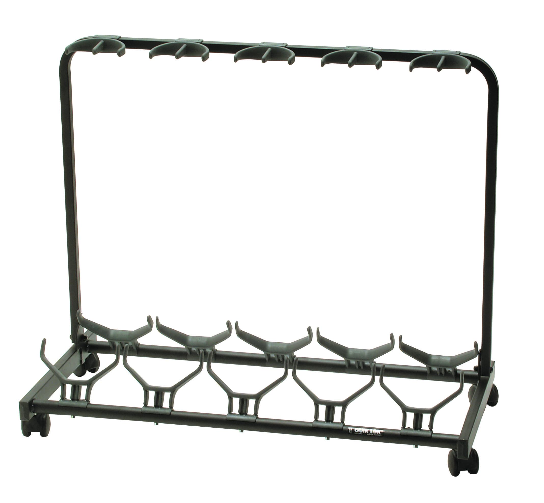Quik Lok GS/450 Universalständer und Display für 5 Gitarren, schwarz [UK import]