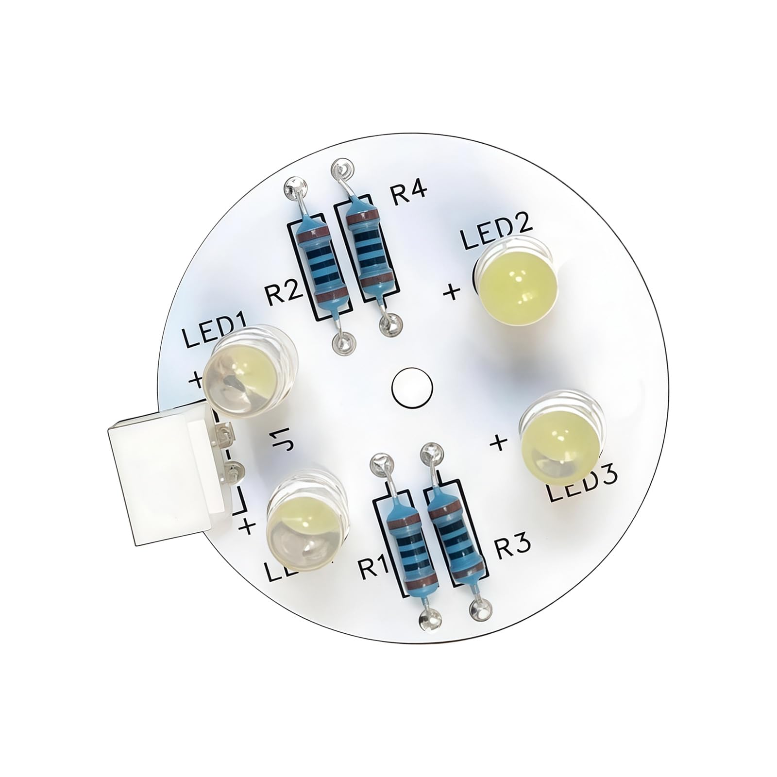 Shurhome 4 LEDs Universally Fridge Light Replacement Bright PCB Lamp for Refrigerator Repair and Maintenance High Brightness Pcb Light