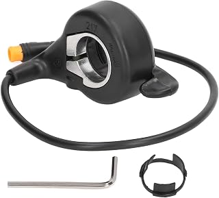 Electric Bike Thumb Throttle ABS Metal Waterproof Connector Bicycle Accessories Fit for 24V to 72V Electric Scooter Electric bicycle refitting accessories