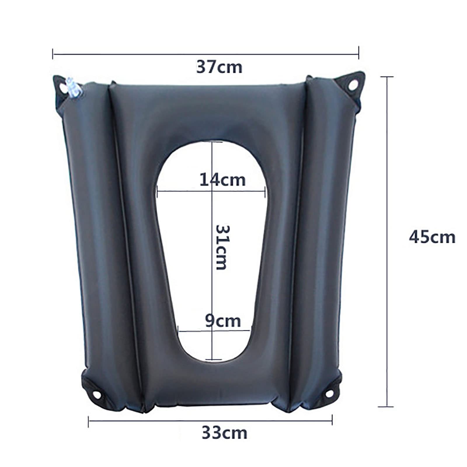Cojines inflables, cojín para ancianos, antiescaras, transpirable y cómodo, cojín inflable para asiento, soporte de cadera, cojín portátil para silla de ruedas para personas mayores con discapaci