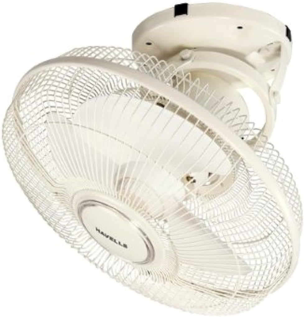 Havells 300mm Ciera Cabin Fan | Grill for protection, Energy Efficient Fan | High speed motor for higher air delivery, 2 Year Warranty | (Pack of 1, Ivory)