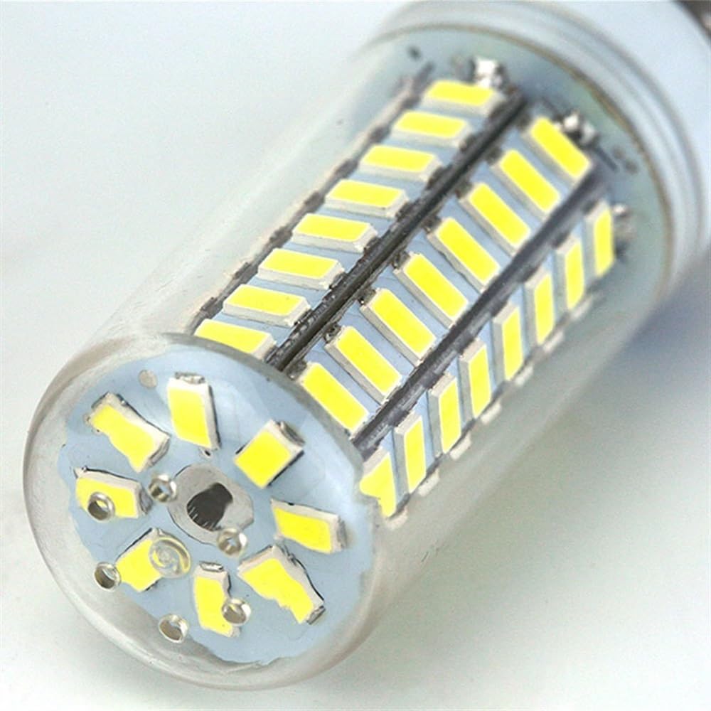 fengyan Casa Bombillas, Paquete de 10, Bombilla LED de maíz E27 AC220V 24/38/48/56/69/72/96-5730SMD Bombilla de Foco LED lámpara de araña for el hogar Familiar Lámpara(Warm White,96 Leds)