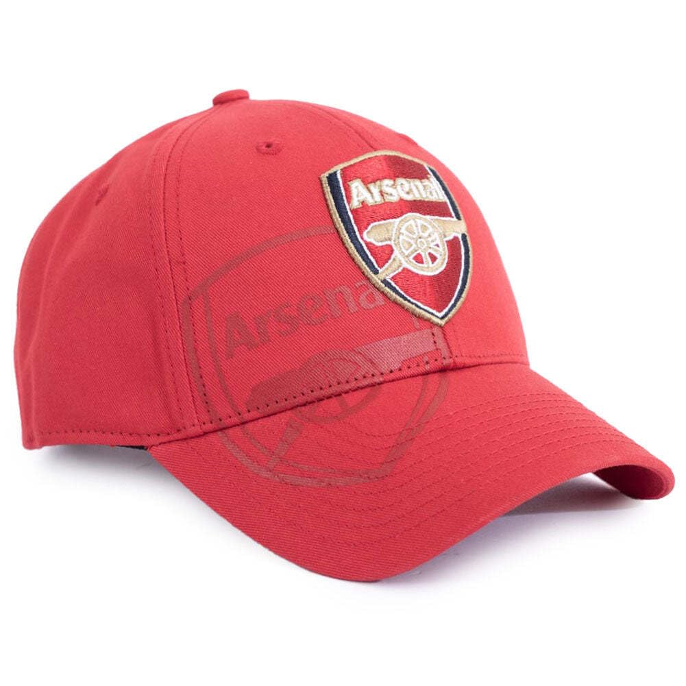 47 Arsenal Obsidian Crest Red Baseball Cap with Embroidered Logo