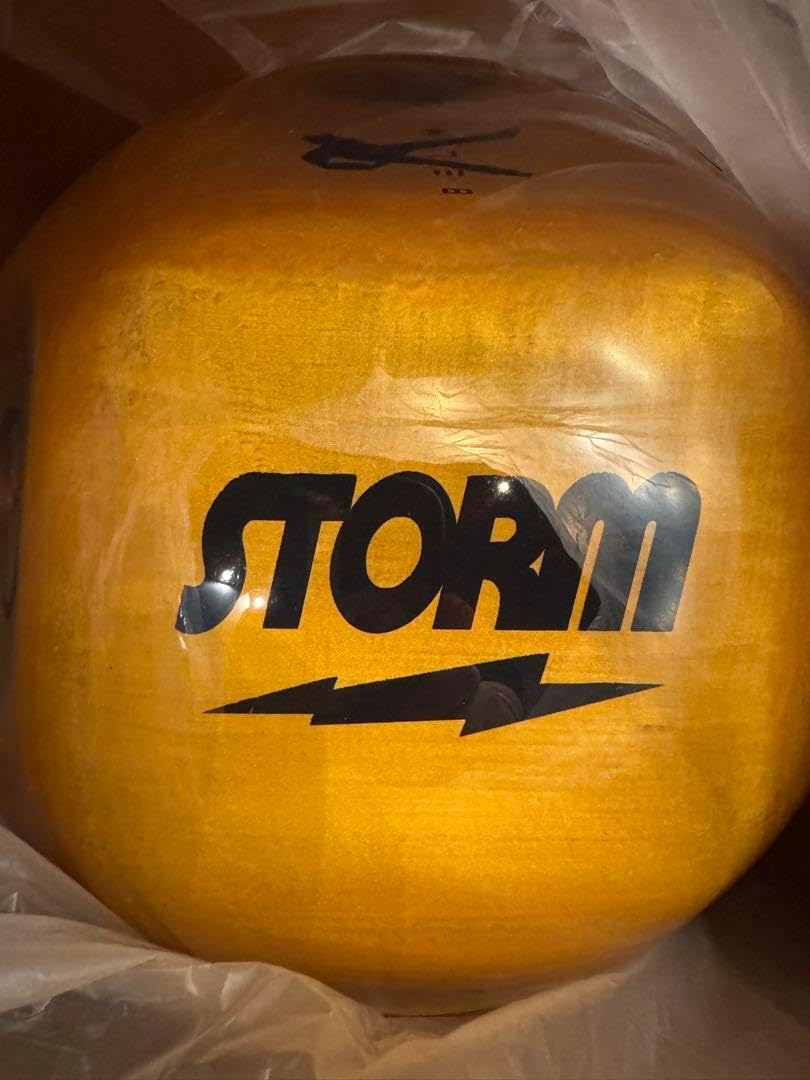 STORM BELMO ゴールド ボウリングボール CLEAR STORM BLACK/GOLD BELMO
