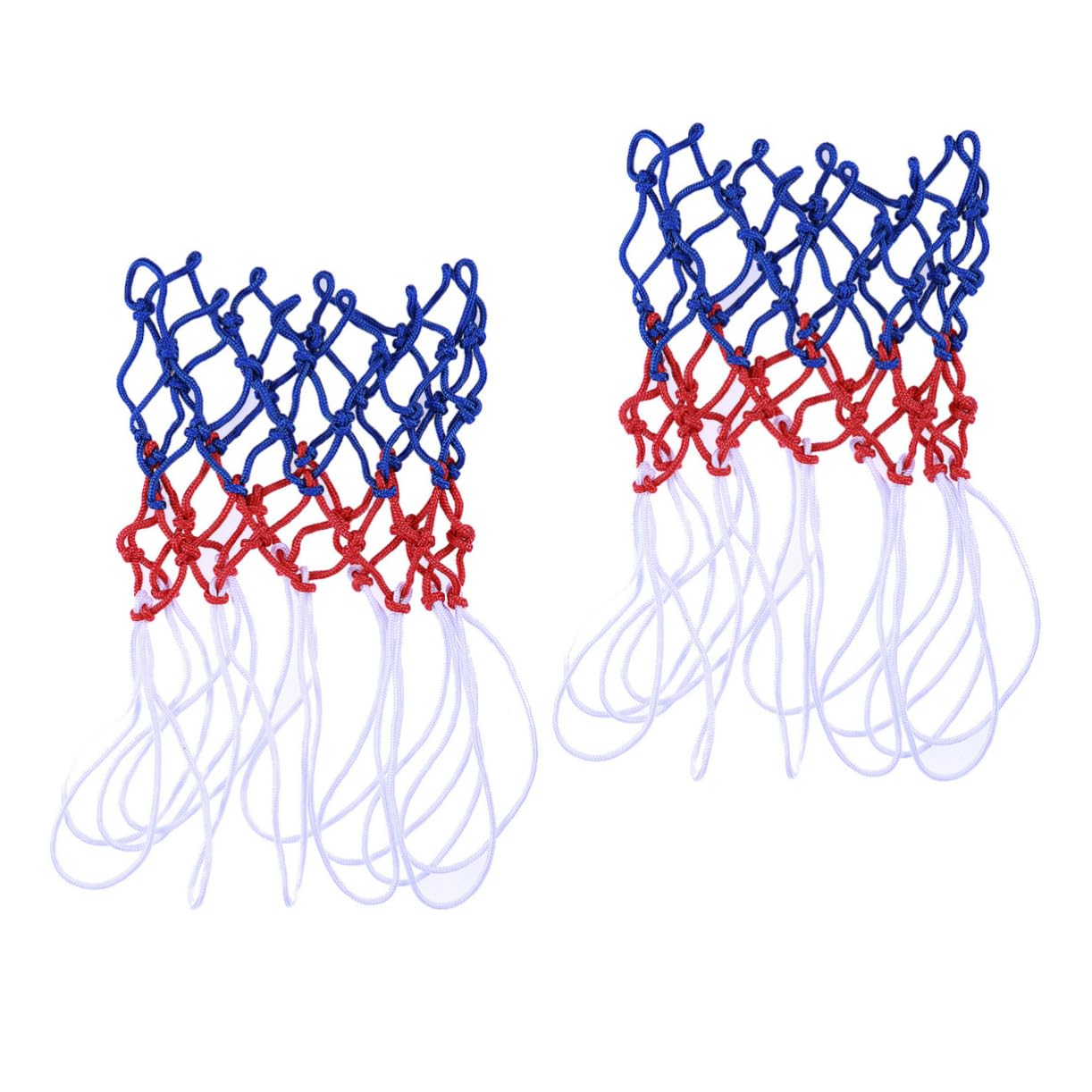 BESPORTBLE Official Size Braided Basketball Net 2pcs by Netting for Indoor/Outdoor Games