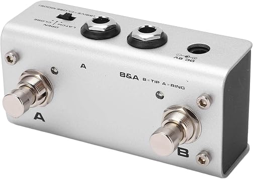 NUX NMP-2 Dual Nail Foot Switch for Loop Core Deluxe or JTC Pro Drum Machine with Latch & Momentary Switch Options