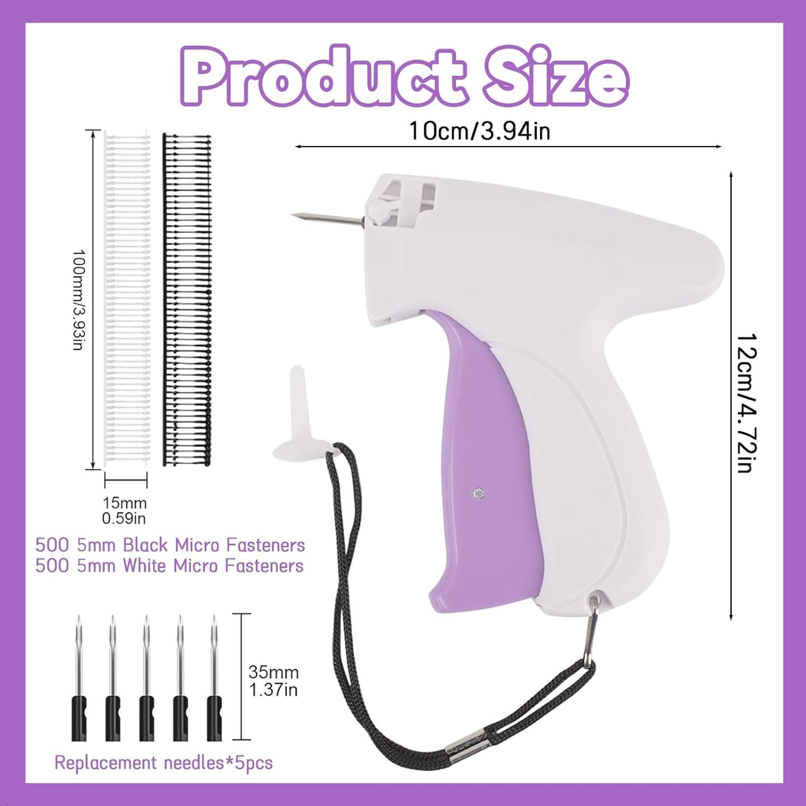 AYNKH Micro Stitch Gun für Kleidung - Handnähmaschine, Etikettierpistole, Mini Nähmaschine, Flex Clip Pistole für Kleidung, Stitchmaster, Handnähmaschine Singer, Hand Nähmaschine