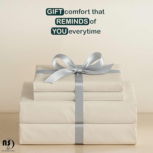 Miniatura 8 de Juego de sábanas de algodón tamaño matrimonial, sábanas de tamaño matrimonial, sábanas matrimoniales, juegos de ropa de cama matrimonial, sábanas