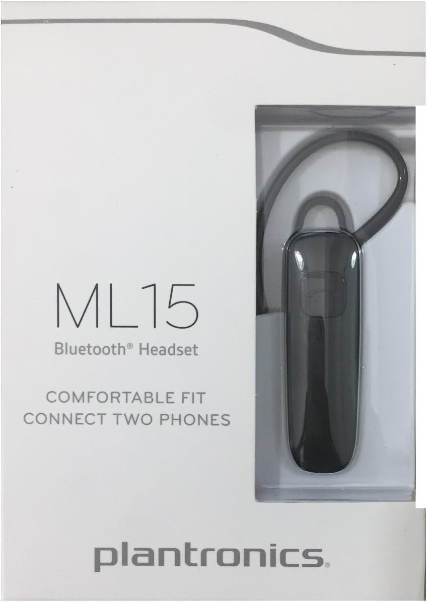 Plantronics ML15 Wireless Bluetooth In Ear Headset with Mic (Black)
