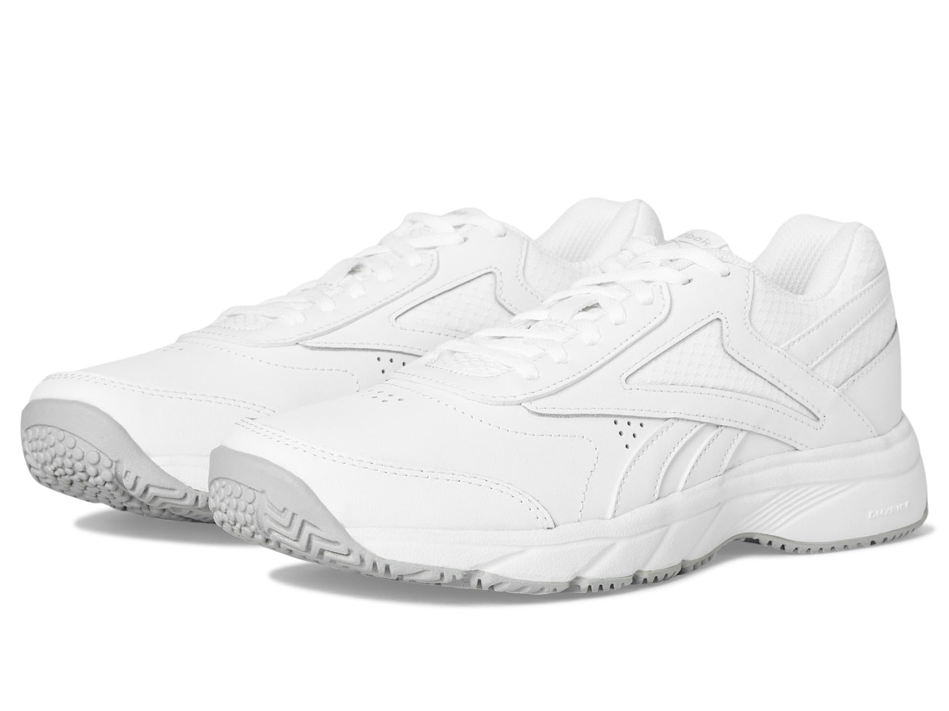 Reebok Women's Work N Cushion 4.0 Walking Shoe, White/Cold Grey/White, 7.5