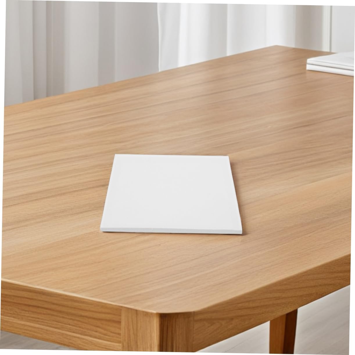 TEHAUX 25cm White Ceramic Tiles for DIY Art Projects Paintable Porcelain Blanks for Crafts and Home Decoration for Artists