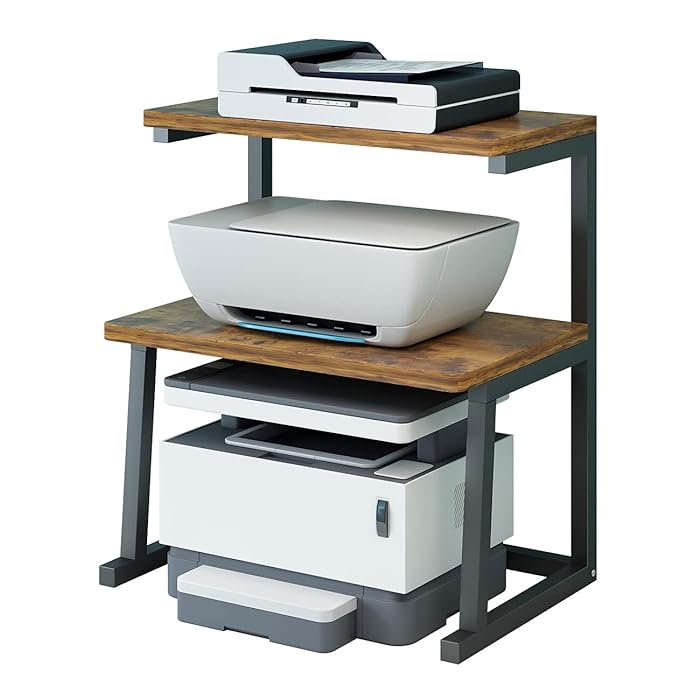 Buy TMUCUNG Desktop Printer Stand with Storage, 3Tier Multifunctional