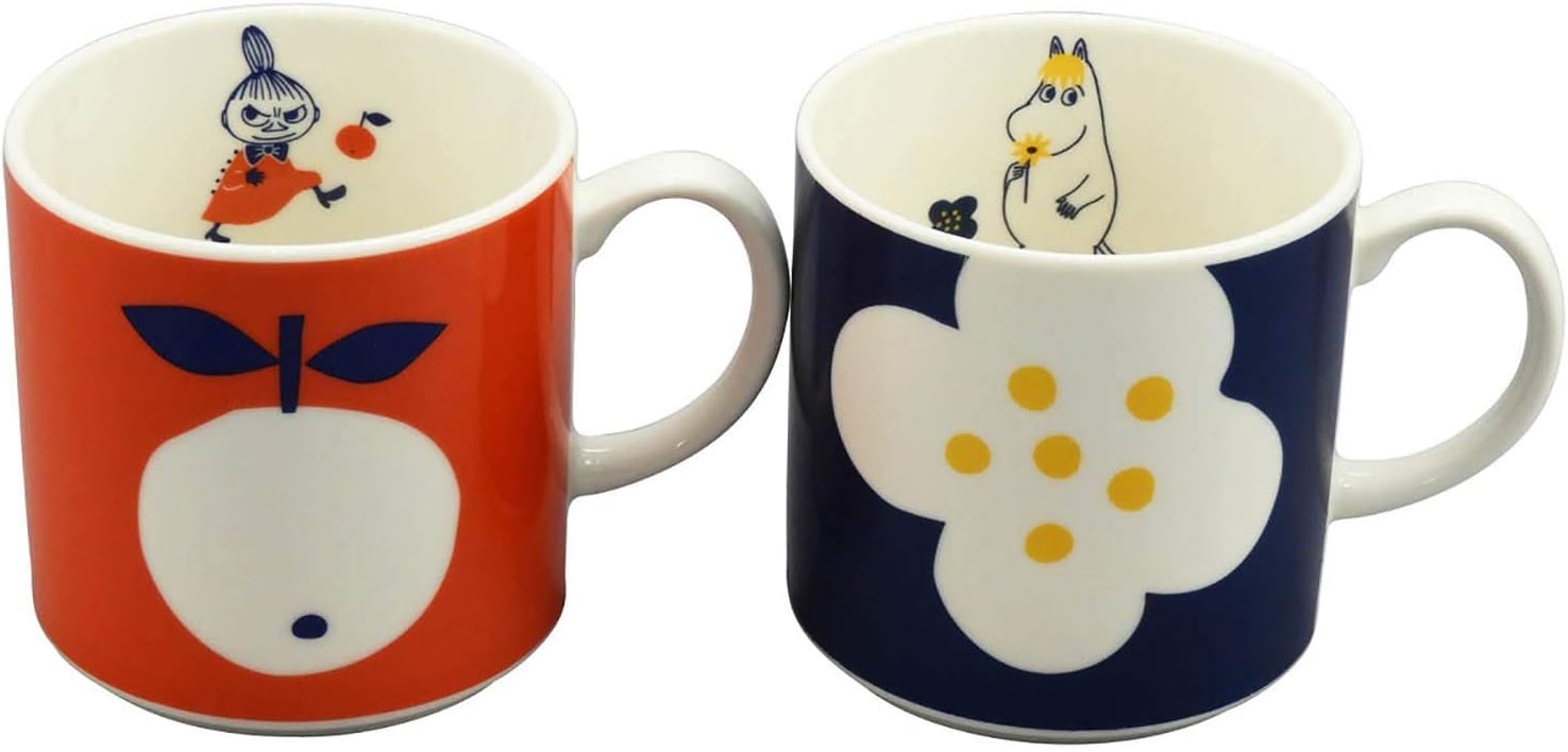 山加商店Yamaka Shoten MOOMIN MM032/4-13 Little My & Snork's Hojo Mug, Pair, Made in Japan, Multi, 11.8 fl oz (350 ml)