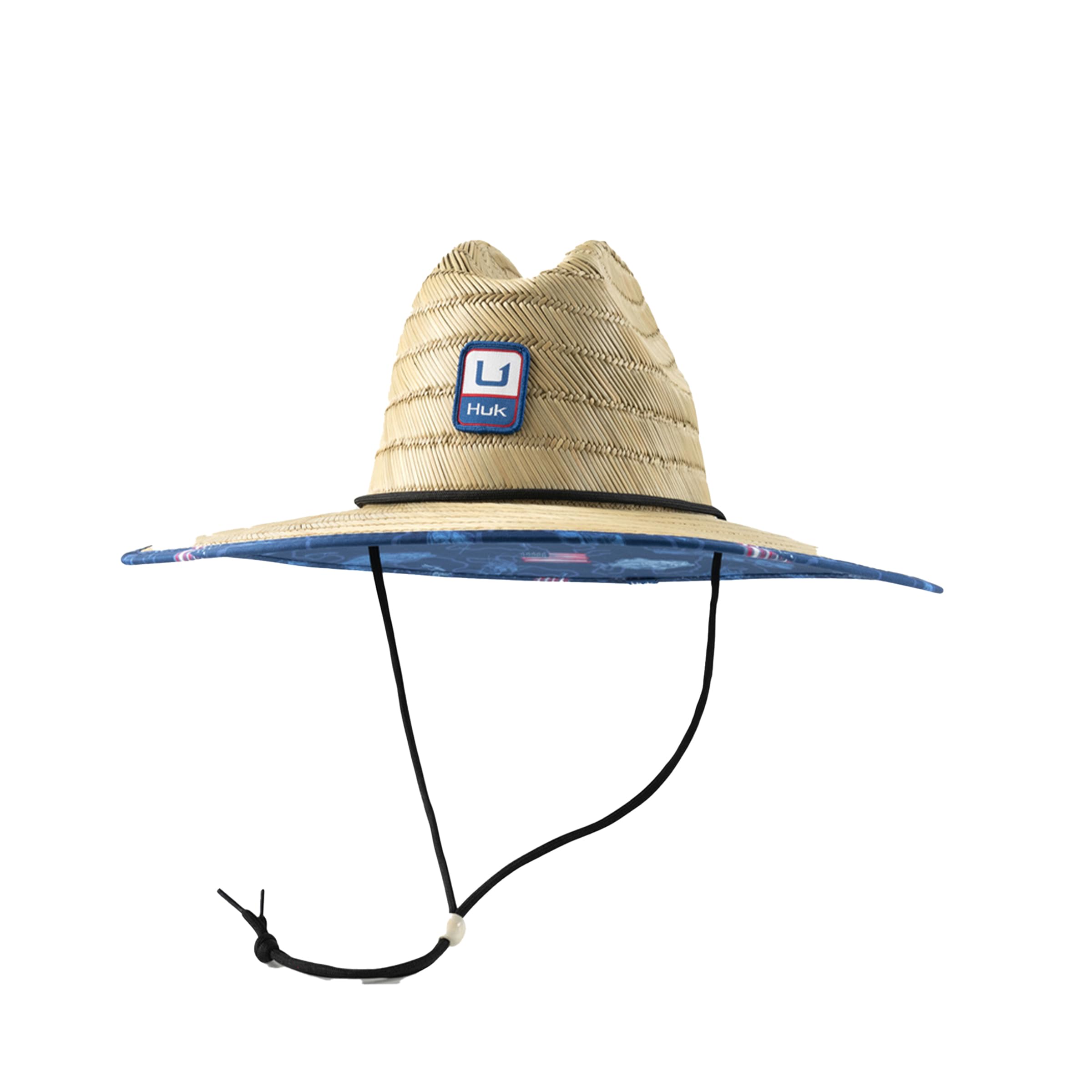 HUK Men's Wide Brim Boonie Fishing Hat - Sun Protection With Adjustable Chin Strap, Quick-Dry Polyester