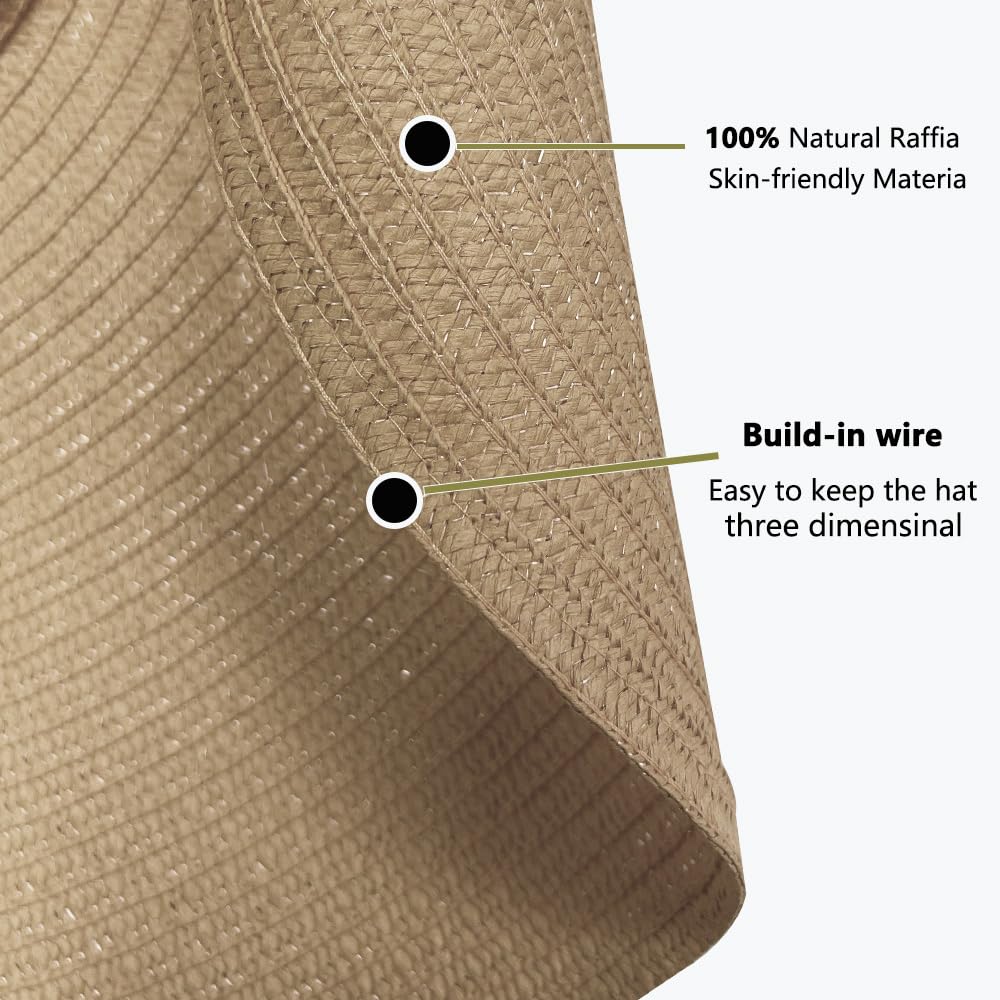 Oversized Beach Straw Hats Sombrero para el Sol para Mujer