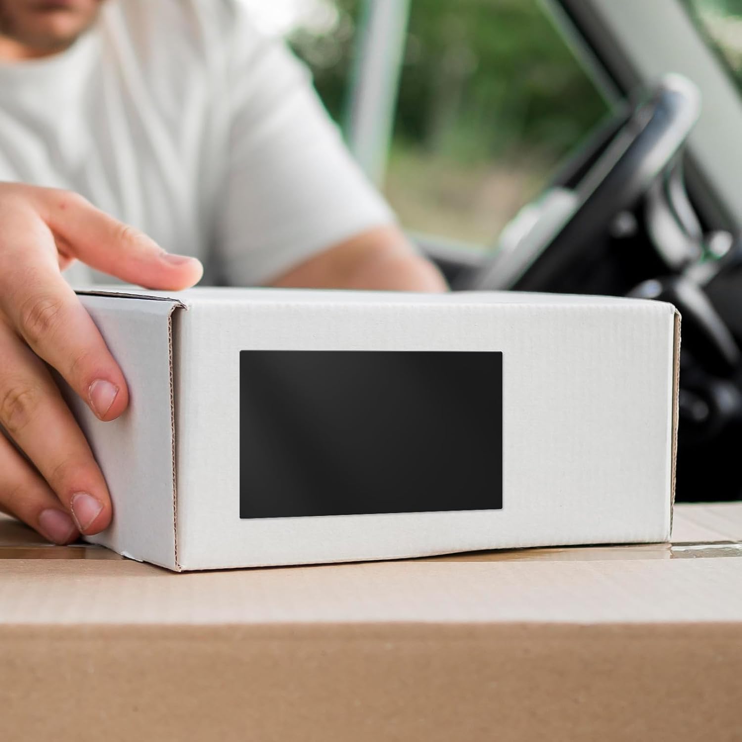 Black Color Coding Labels 3 × 2 Inches Self-Adhesive Rectangle Stickers Waterproof Name Tags for Office School Home 40 PCS - Image 2