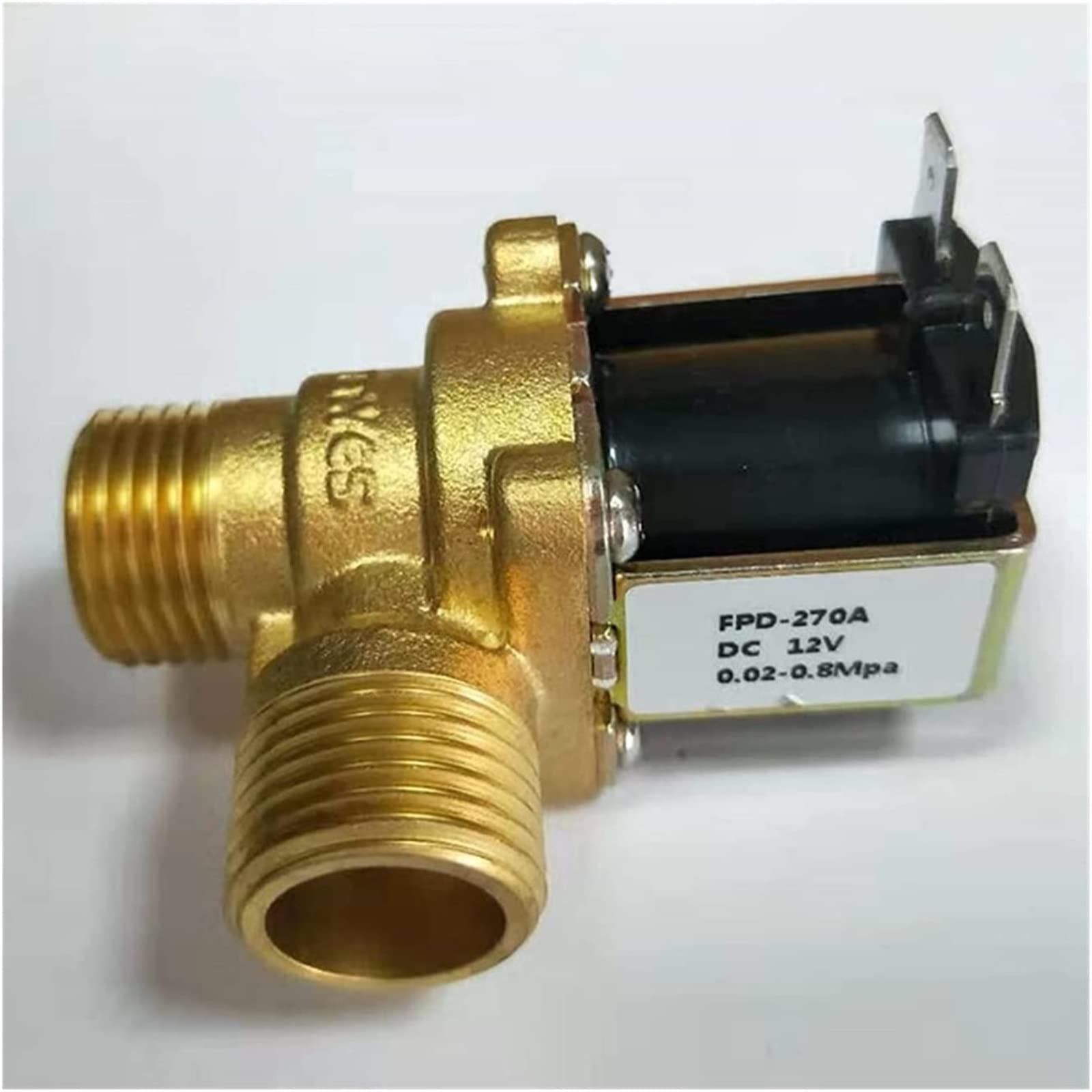 DC12 V DN15 G1/2 mosiężny zawór elektromagnetyczny normalnie zamknięty, przełącznik wlotu wody, filtr przydatny