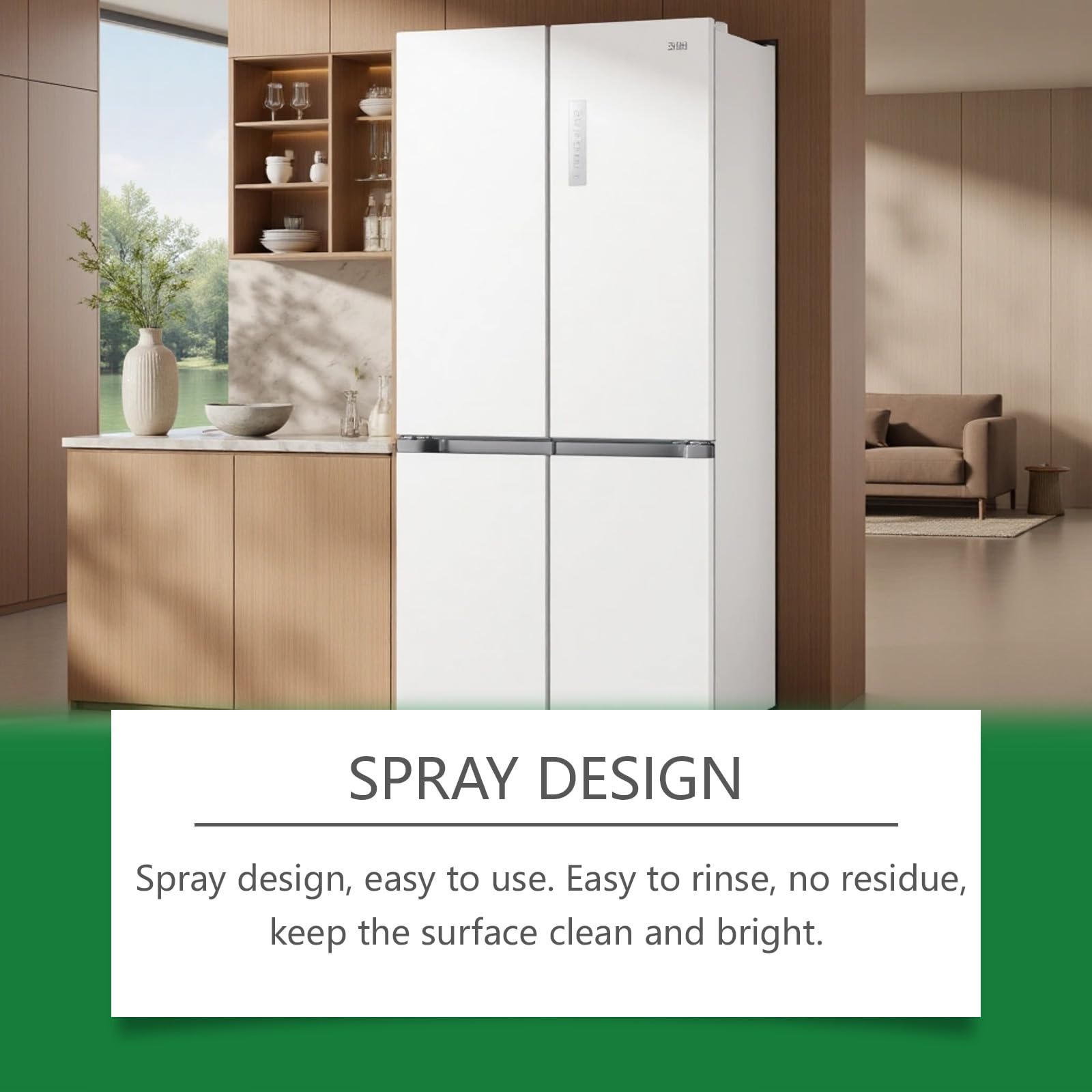 Detergente multiuso in schiuma enzimatica, potente sgrassatore e smacchiatore, potente spray detergente per elettrodomestici da cucina, rimuove le macchie ostinate di olio su fornelli e forni (6 pezzi