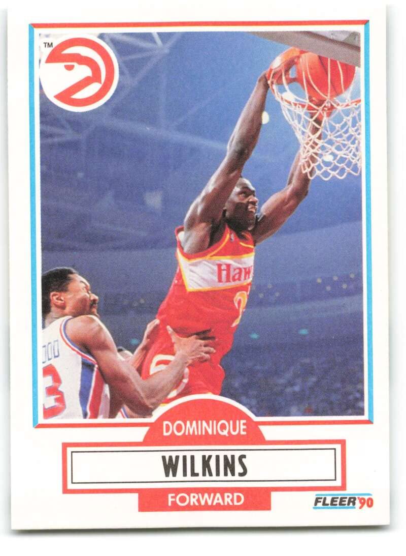 Amazon.com: 1990-91 Fleer #6 Dominique Wilkins NM-MT Atlanta Hawks