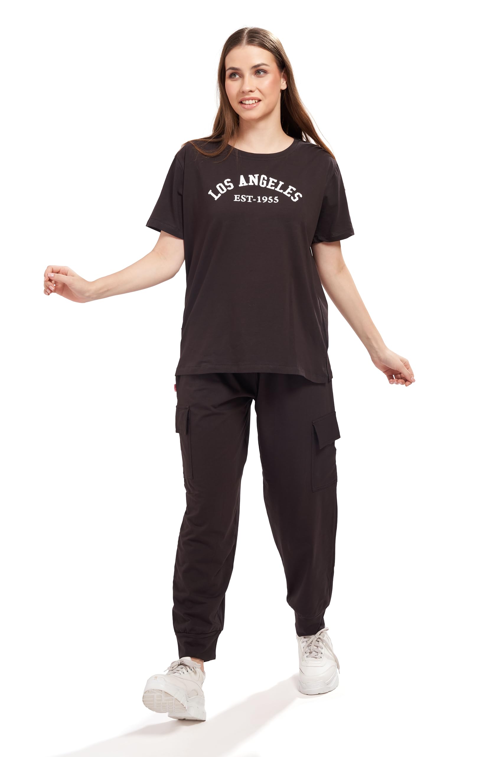 weet Women's Printed Track Suit T-Shirt Trackpant Co-Ord Set 3425-picture-20