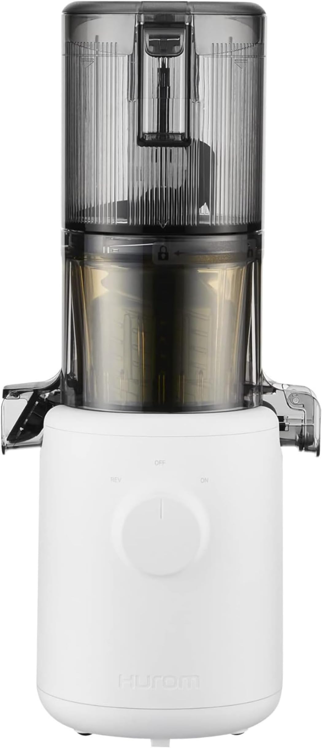 HuromSlow Juicer | Juicer Vegetable and Fruit | H310 | Easy to Clean & Quiet Motor Electric Juicer with Strainer Filter | 150 Watt | BPA Free | Slim Design | 220 ml, White
