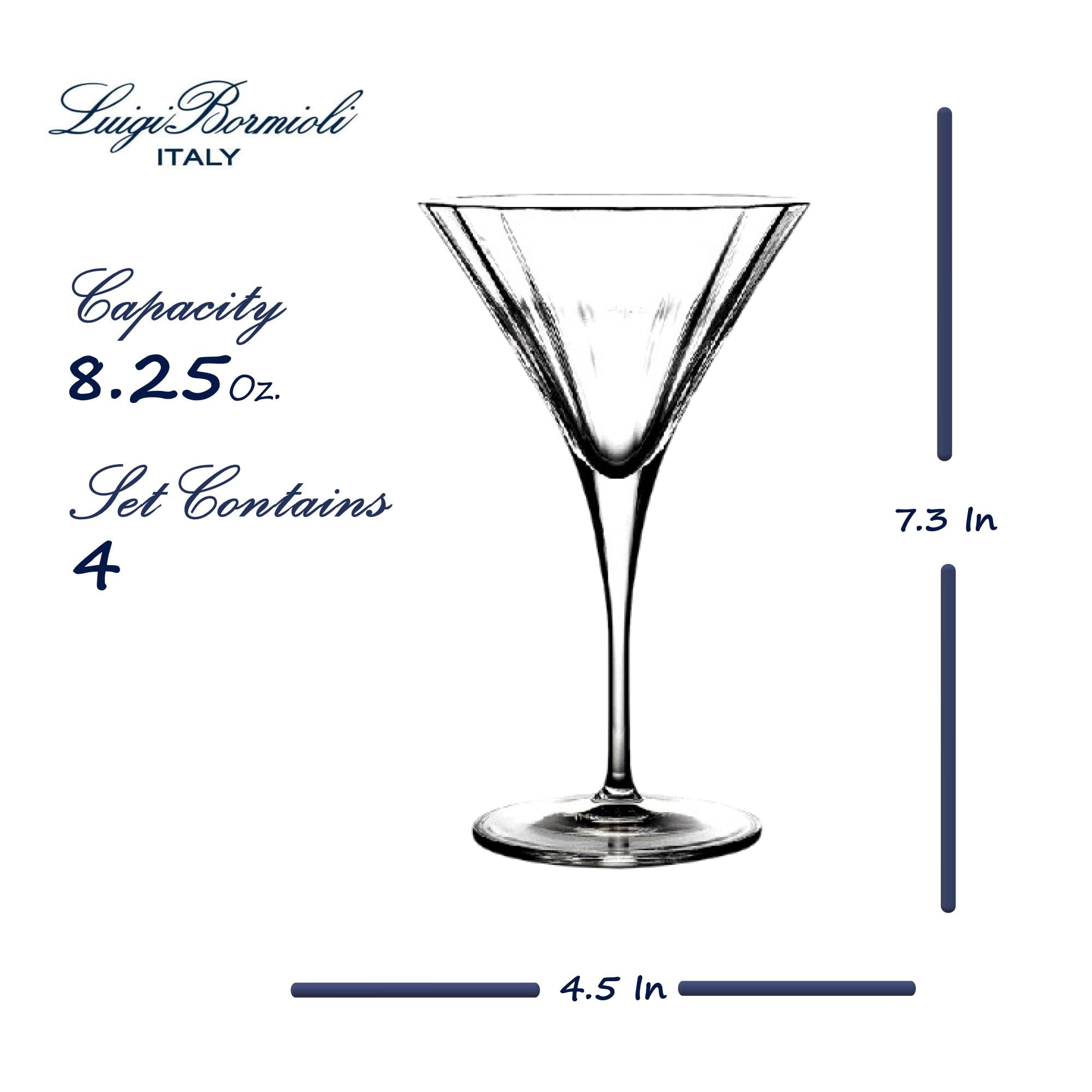 Luigi Bormioli Bach Martini-Gläser, 235 ml, 4 Stück, transparent