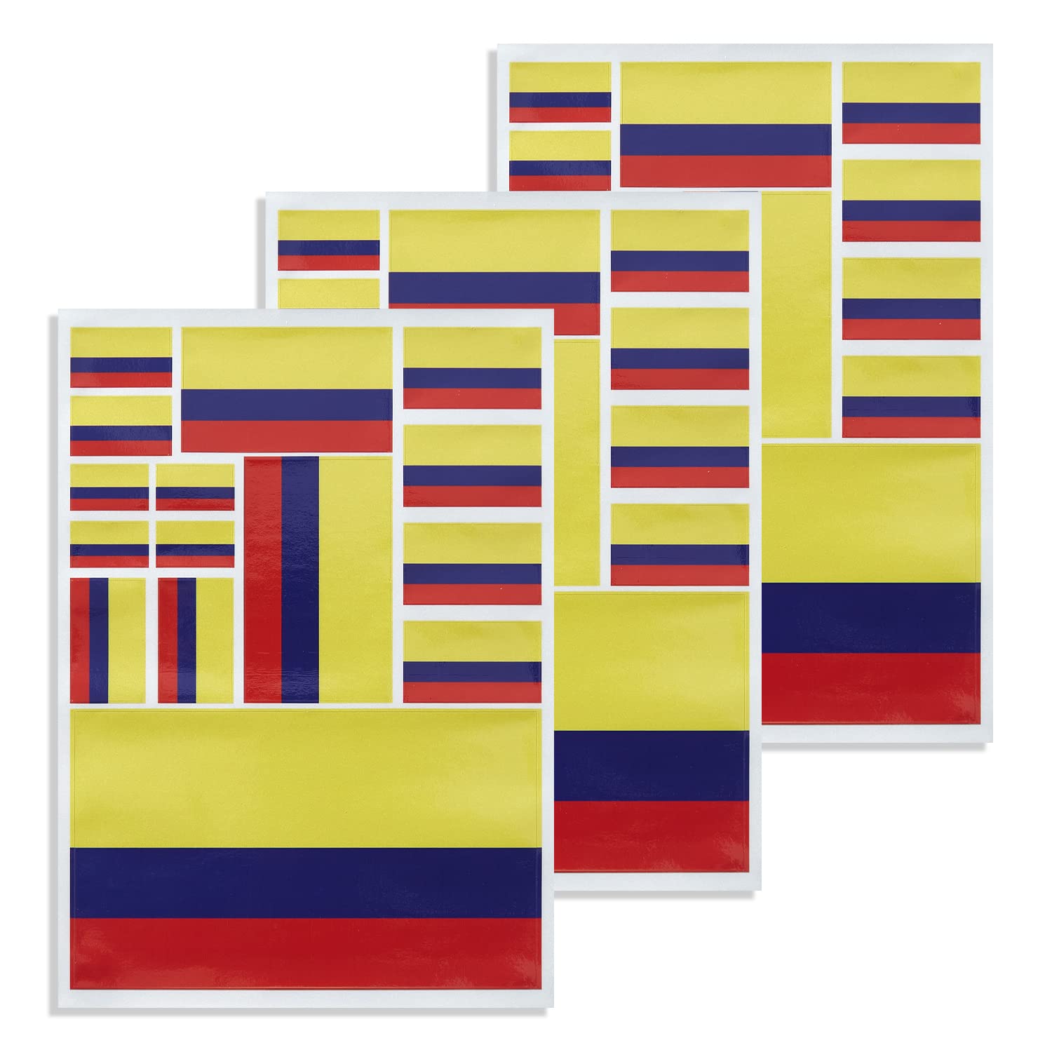 Autocollant drapeau Colombie réfléchissant pour fenêtre et voiture