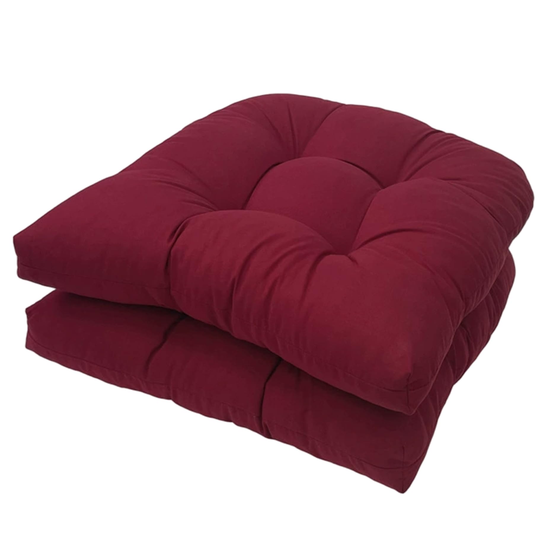 Coussins pour mobilier de jardin en U bordeaux pour vos moments de détente sur la terrasse