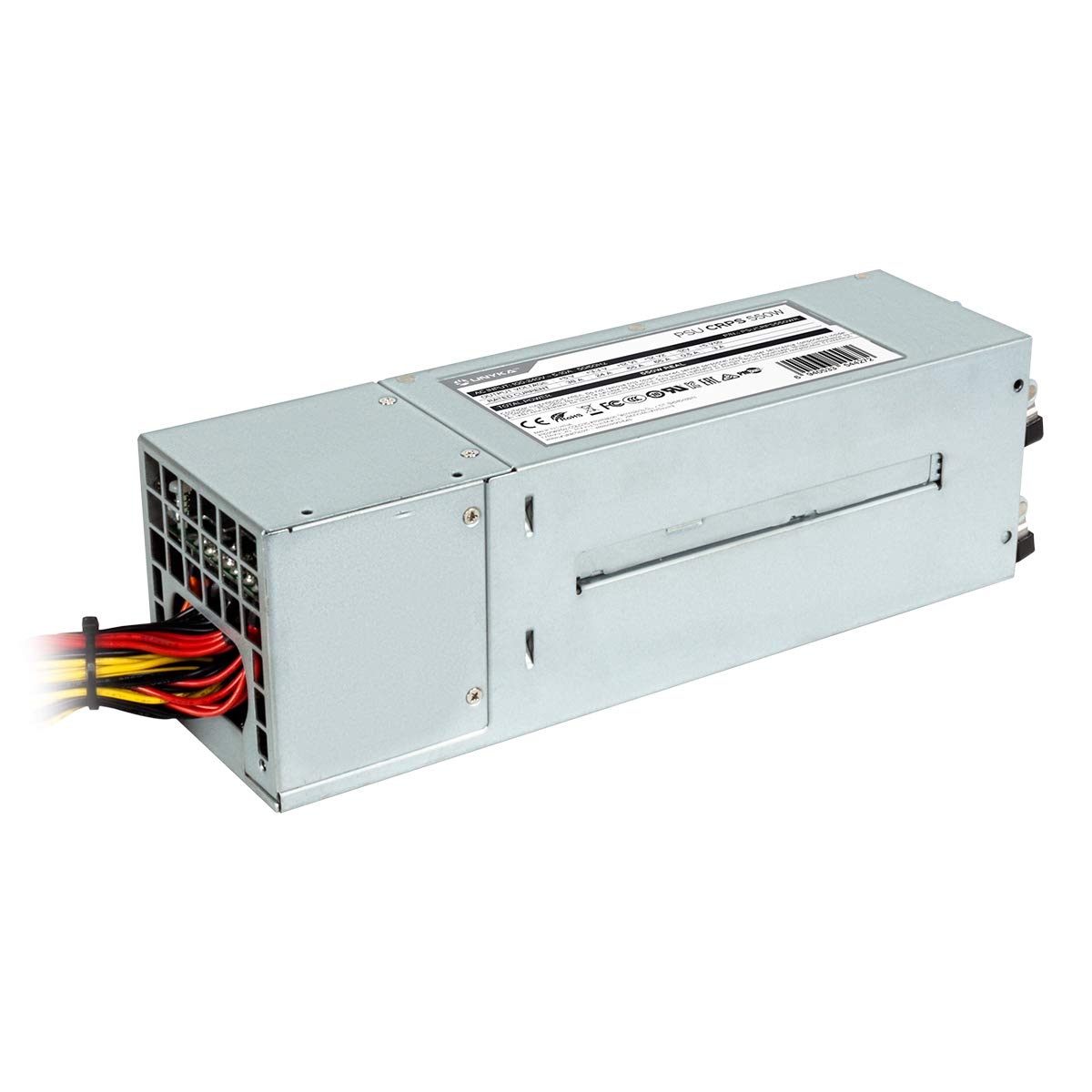UNYKAch Fuente de Alimentación Redundante Server CRPS 550WR 92% Eficiencia 80 Plus Platinum con Dos Módulos de Potencia Intercambiables y Adaptador para Convertirse en Formato ATX Estándar