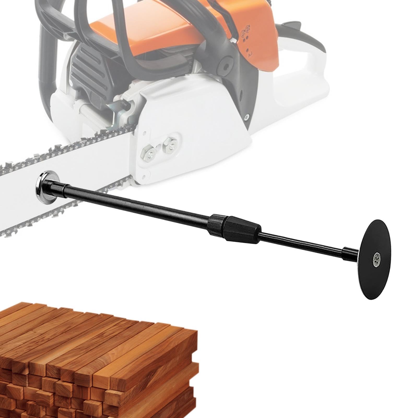 Jauge de bois de chauffage pour fixer la barre de tronçonneuse – Tronçonneuse magnétique réglable, mesure la longueur du bois de chauffage | Outil de coupe de bois de chauffage Design télescopique