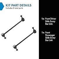 Vista 2 de TRQ Juego de eslabones estabilizadores de barra estabilizadora delantera compatible con Chevrolet Cobalt 2005-2010 2006-2011 HHR 2004-2009 Malibu