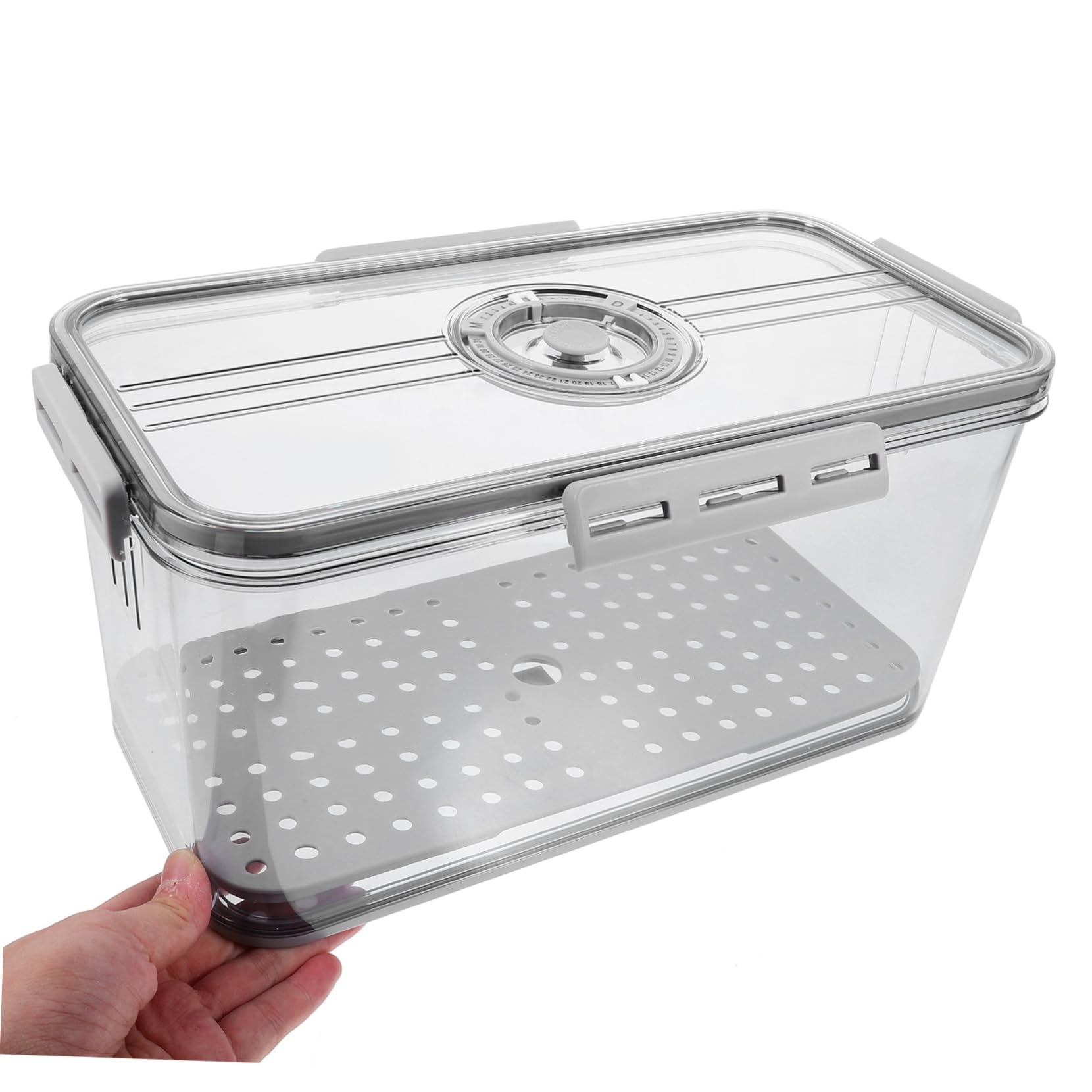 Ciieeo 2 Recipientes Herméticos Para Guardar Pan Con Registro De Y Tapa Para Mantener La Comida En La Cocina.
