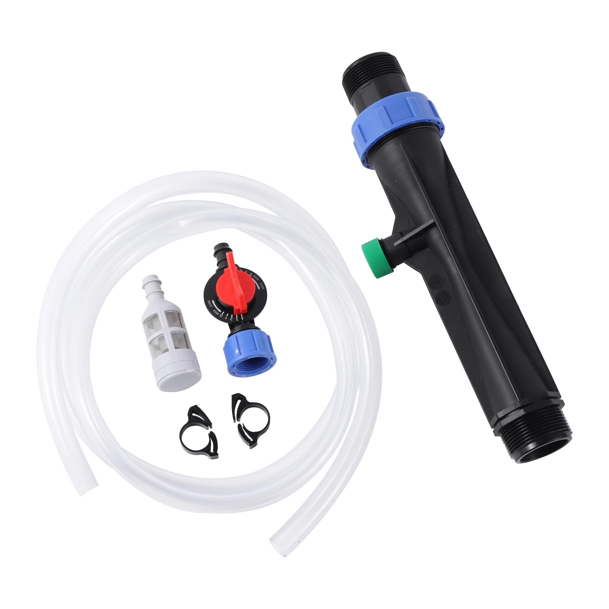 Iniettore di Fertilizzante Venturi con Filettatura Maschio da 1"/1,5"/2", Raccordo for irrigazione con irrigatore a Goccia(2 inch Kit)