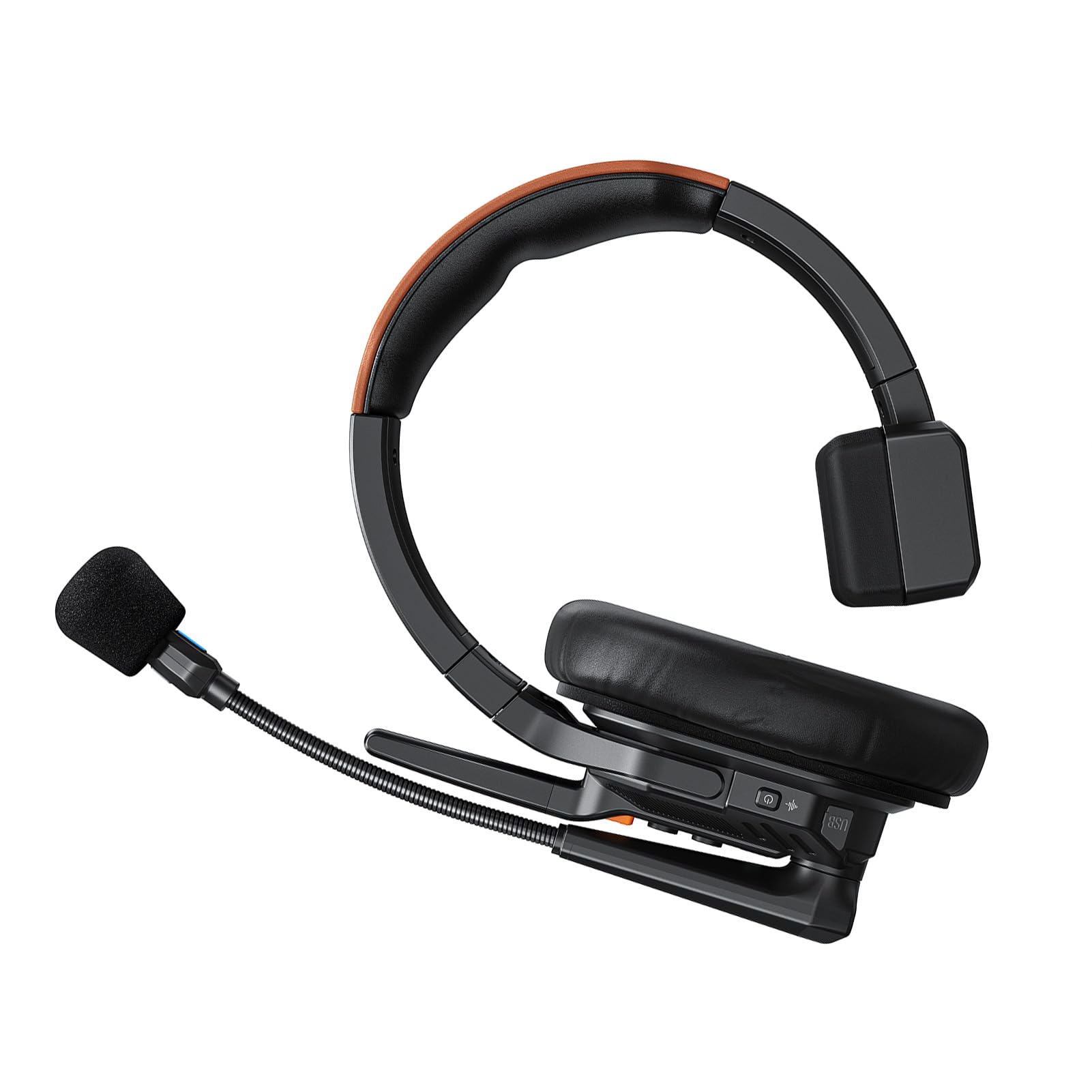 Auriculares de Intercomunicación Inalámbricos, Auriculares de Comunicación con Reducción de Ruido Dúplex Completo para Comunicación en Equipo, Conversación Grupal, Juego de 2 uds.