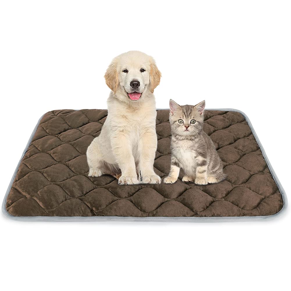 ULIGOTA Self Warming Cat Bed Self Heating Cat Mat Thermal Pet Bed Mat Self-Warming Dog Crate Pad