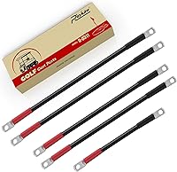 Vista 1 de Roykaw Cables de batería de carrito de golf de calibre 4 para modelos Club Car Precedent 2008 en adelante de 48 voltios, terminales de cable