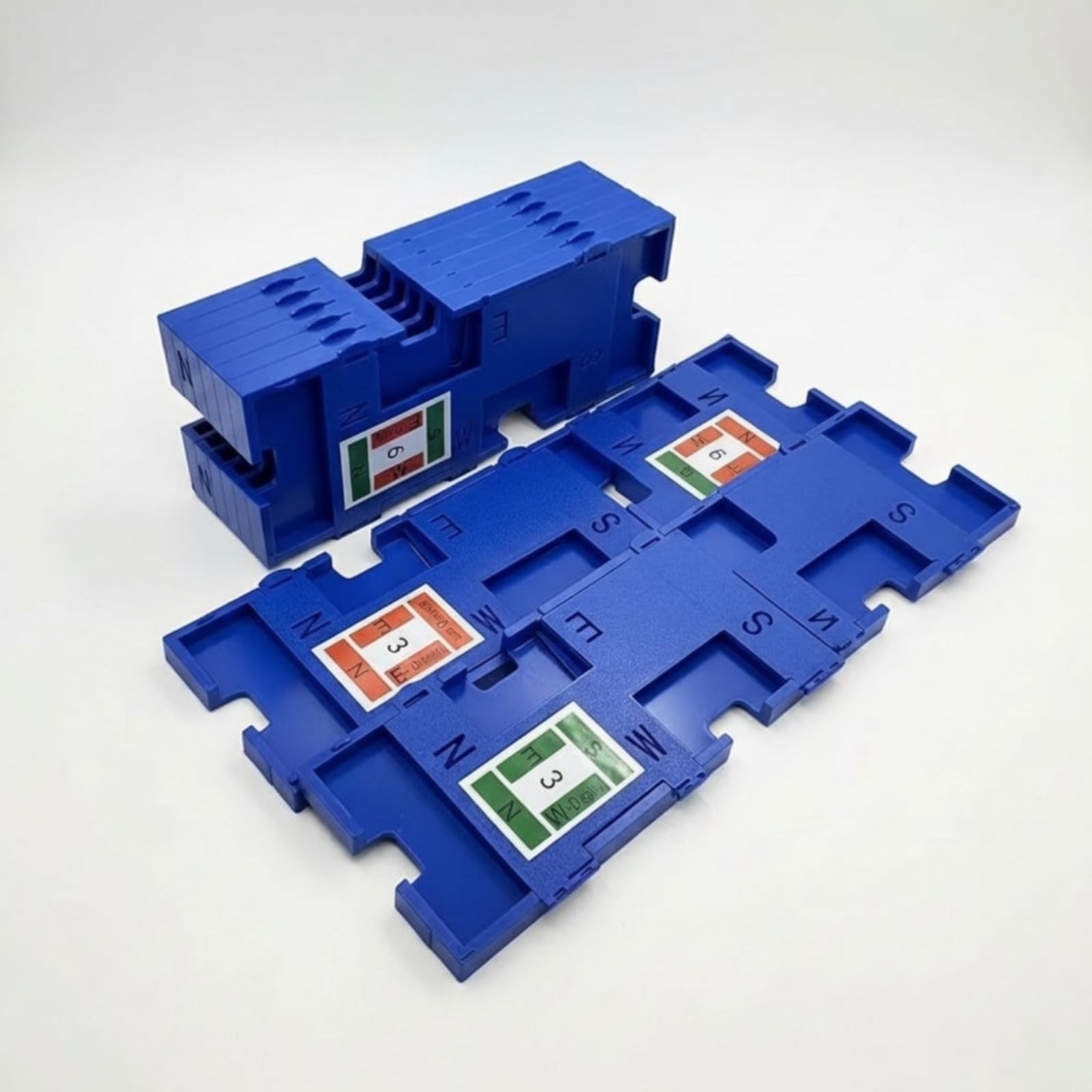 8 Pezzi Porta Carte da Bridge Rigido Porta Carte Pieghevole Pratico Portafoglio per