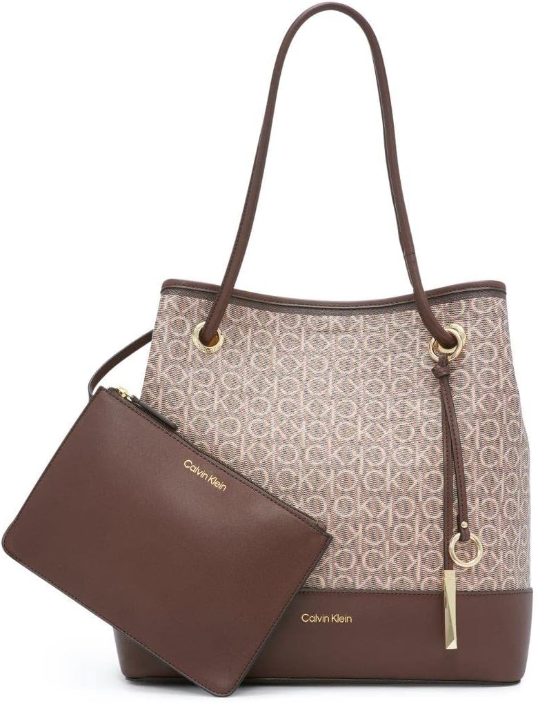 Calvin Klein Gabrianna Monogram North/South Key Item Tote