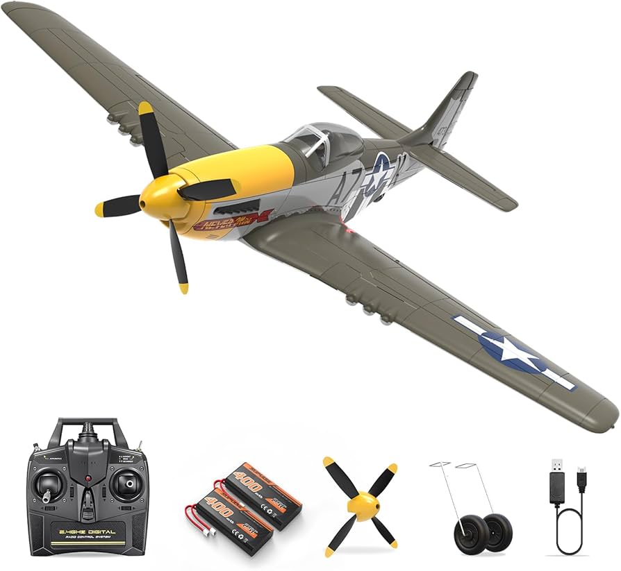 Amazon | HAWK'S WORK RC飛行機 P-51D マスタング 500mm、 4チャンネル