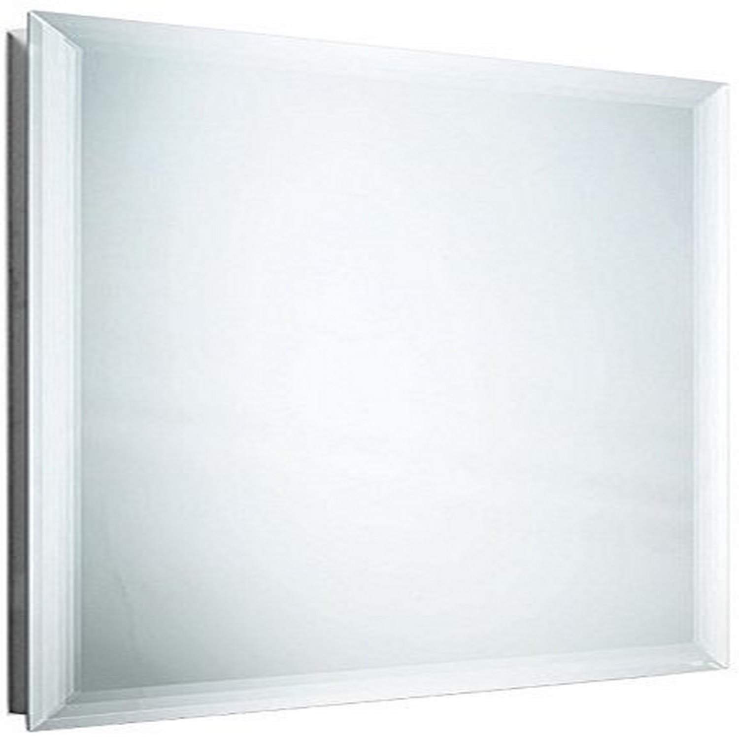 WS Bath CollectionsSpeci Collection Rectangular Wall Mounted Mirror with Bevel Frame, 27.6" Width x 31.5" Height