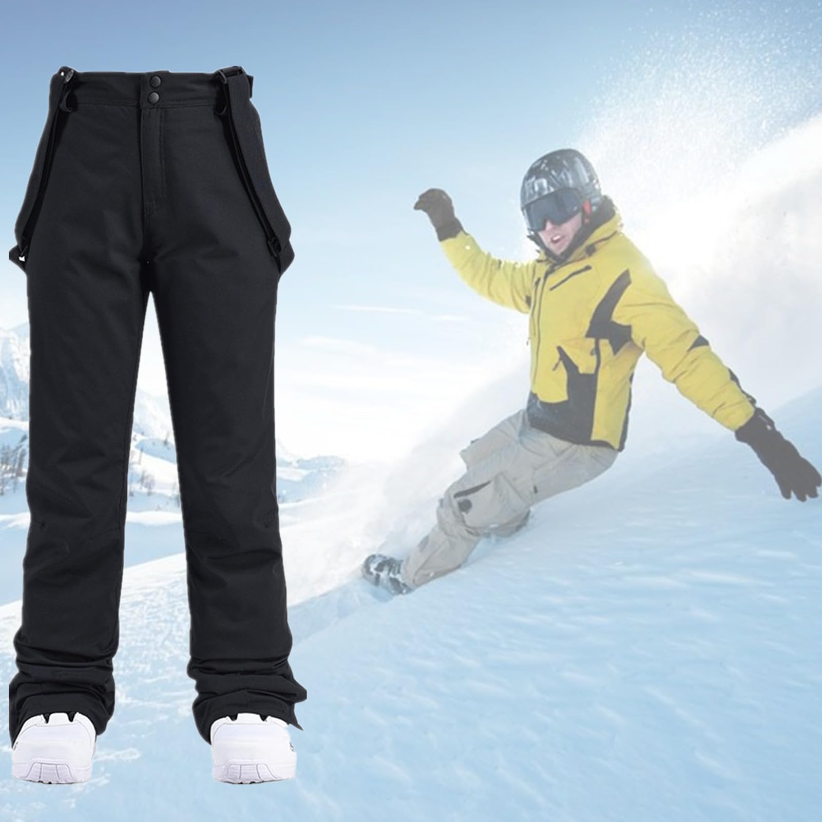Pantalones De Esquí para Hombre Y Mujer, Pantalones De Esquí, Pantalones De Esquí Forrados con Bolsillos, Lo Mejor para Esquiar En Invierno