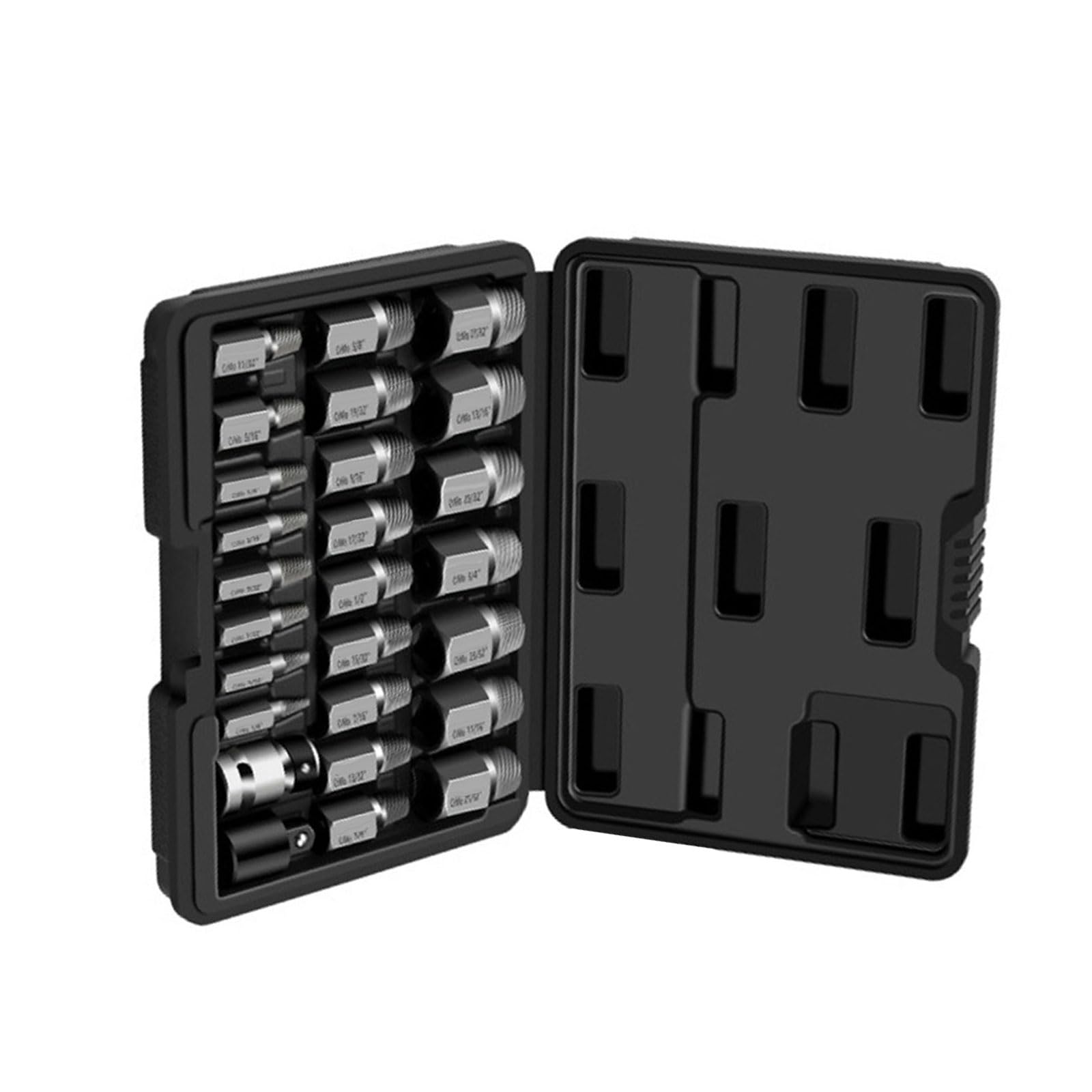 9 / 26Pcs Screw Extractor Set Easy Out Bolts Extractor for Stripping Rounded Damaged Break Screw Bolts Home Maintenance Toolkit