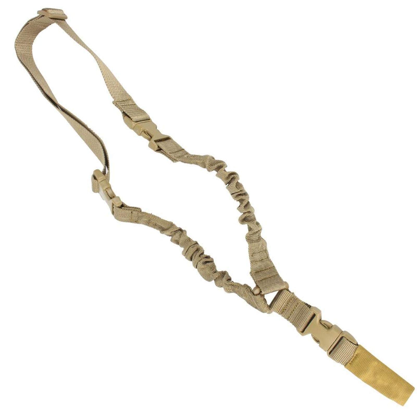 Sangle de Pistolet Multifonction Tactique en Caoutchouc Portable Airsoft Sling 1 Point Sangle de Pistolet à Point réglable avec Conception de Ruban, Cor gewehrriemen Schlingen