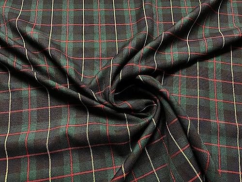Tissu écossais à carreaux noble clan MOGH 10MTR pour haute couture et kilt