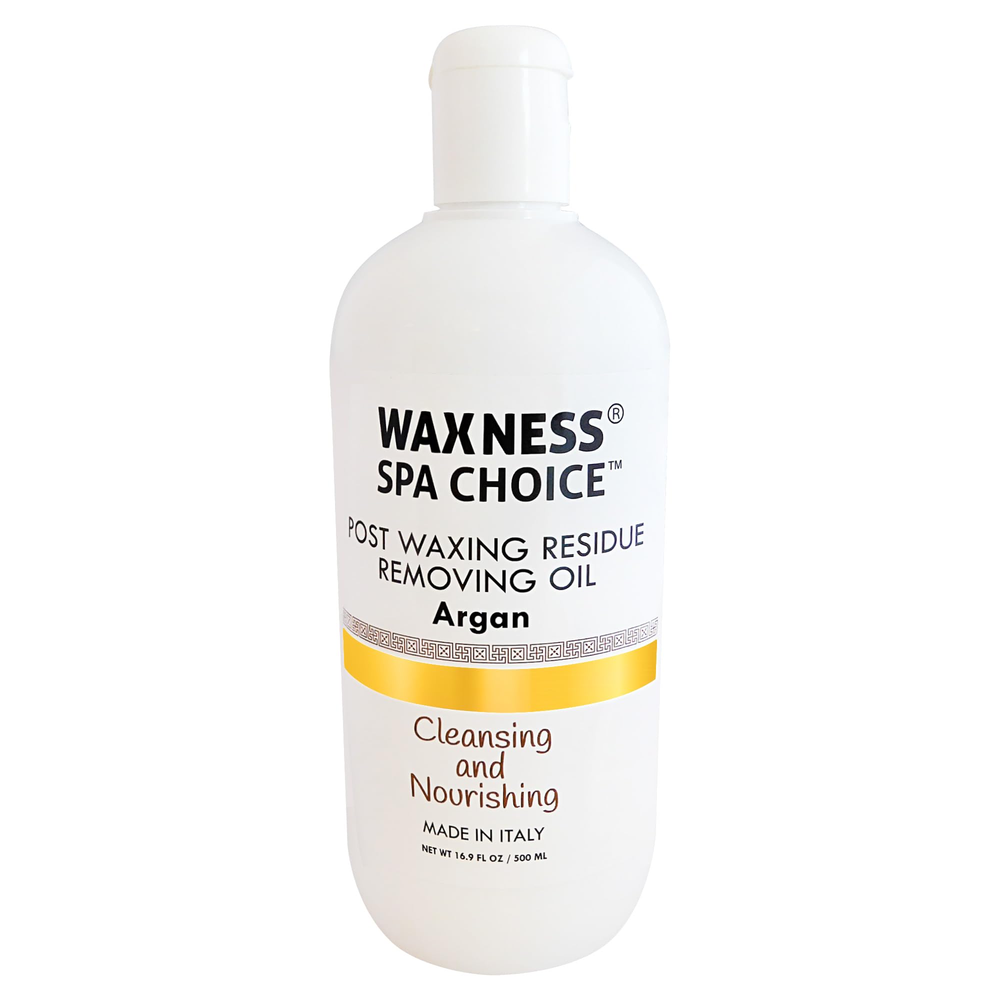 Waxness Spa Choice Post Waxing Residue Removing Oil Argan 16.9 fl oz / 500 ml